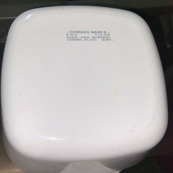 Corningware White and Orange Floral Bakeware Set P-43-B 2 3/4 CUP - Picture 6 of 6